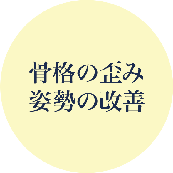 骨格の歪み 姿勢の改善